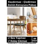 Carlburn Premium Kaydırmaz Çizdirmez Mobilya Masa Sandalye Zemin Koruyucu Silikon Pabuç Ayak Kılıf 24 Adet