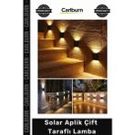 Carlburn #solar Yeni Model Güneş Enerjili Bahçe Aydınlatma Dekorasyon Dış Solar Aplik Çift Taraflı Lamba