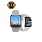 Carlburn Su Geçirmez 45mm Simli Watch 7 Ios Android Sağlık Spor Sensörlü Bluetooth Aramalı Alarm Akıllı Saat