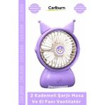 Carlburn #vantilatör Portatif USB Ergonomik Sessiz Taşınabilir Soğutucu 2 Kademeli Şarjlı Masa El Fanı Vantilatör - Çok Renkli