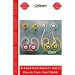 Carlburn #vantilatör Taşınabilir Esnek USB Sessiz Portatif 2 Kademeli Kuromi Şarjlı Boyun Fanı Vantilatör - Çok Renkli
