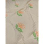 Carleen Baby Home Lotus Desen Kök Boya Ahşap El Baskısı 4 Kat Müslin Battaniye