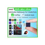 carlinkit Mini Ultra 5.0 Kablosuz CarPlay & Android Auto Adaptörü Tak Çalıştır 2in1 Dual WiFi Hızlı Bağlantı
