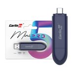 Carlinkit OEM Kablolu CarPlay ve OEM Kablolu Android Auto için Mini SE Pro Kablosuz Adaptör, iOS 10 ve Android 10 ve Üzeri ile Uyumlu, Hızlı Bağlantı, Gecikme Yok - Koyu Mavi