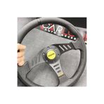 carlone Momo Spor Direksiyon 32cm Siyah Yüzük ve Detaylı-Yarıklı Model-Yarış Spor Direksiyonu