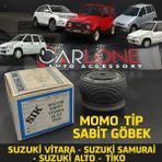 Carlone Suzuki Swift-Alto-Vitara-Samurai-Tiko Için Özel Spor Direksiyon Göbeği Momo Tip - Siyah