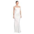Carmen Kadın Straplez Maxi Boy Abiye Elbise 58565 Beyaz