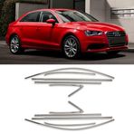 Carmind 2013 - 2019 10 Parça Audi A3 Sedan Krom Cam Çerçevesi Set