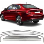 Carmind 2015 8 Parça Fiat Egea Sedan Krom Cam Çerçevesi Seti