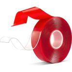 Carmind Çift Taraflı Bant Şeffaf Slikonlu Bant 15MM x 5mt - 15 mm x 5 m - 5 Metre