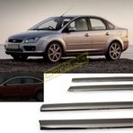 Carmind Ford Focus 2 Sedan 2005-2011 16 Parça Siyah Krom Cam Çerçevesi