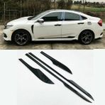 Carmind Honda Civic Piano Black 2016-2021 FC5 FK7 Yan Kapı Çıtası