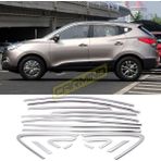 Carmind Hyundai İx35 2010-2015 16 Parça Krom Cam Çerçevesi Set