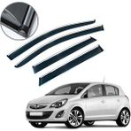 Carmind Opel Corsa D 2007-2014 Krom Çıtalı Cam Rüzgarlığı