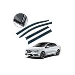 Carmind Renault Megane 4 Sedan 2016 Sonrası Krom Çıtalı Cam Rüzgarlığı