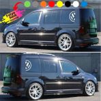 Carmind Volkswagen Yarım Logo Yan Cam Sticker (2 Adet) 50 cm - Standart - Renkli