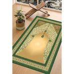 Carmine Carpet(2878) Dijital Baskılı Yıkanabilir Kaymaz Taban Seccade yeşil.jpg 65 x 115
