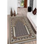 Carmine Carpet(2904) Dijital Baskılı Yıkanabilir Kaymaz Taban Seccade gri.jpg 80 x 120