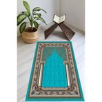 Carmine Carpet(2911) Dijital Baskılı Yıkanabilir Kaymaz Taban Seccade mavi.jpg 65 x 115