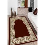 Carmine Carpet(2928) Dijital Baskılı Yıkanabilir Kaymaz Taban Seccade bordo.jpg 80 x 120