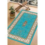 Carmine Carpet(2965) Dijital Baskılı Yıkanabilir Kaymaz Taban Seccade mavi.jpg 80 x 120