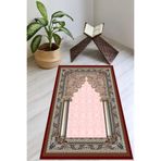 Carmine Carpet(2983) Dijital Baskılı Yıkanabilir Kaymaz Taban Seccade pembe.jpg 80 x 120