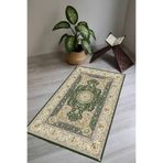 Carmine Carpet(3015) Dijital Baskılı Yıkanabilir Kaymaz Taban Seccade yeşil.jpg 65 x 115