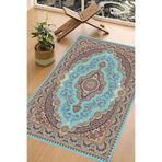Carmine Carpet(3027) Dijital Baskılı Yıkanabilir Kaymaz Taban Seccade mavi.jpg 80 x 120