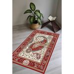 Carmine Carpet(3061) Dijital Baskılı Yıkanabilir Kaymaz Taban Seccade bordo.jpg 80 x 120
