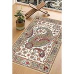 Carmine Carpet(3069) Dijital Baskılı Yıkanabilir Kaymaz Taban Seccade krem.jpg 80 x 120