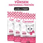 Carnaval 3X2X1,5 kg Tavuklu Yavru Kedi Maması