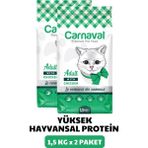Carnaval 4,5X3X1,5 kg Gourmet Tavuklu ve Sebzeli Renkli Taneli Gurme Yetişkin Kedi Maması