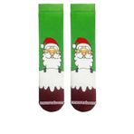 Carnaval Havlu Çorap, Yeşil Noel Baba Desenli, 37-44 Numara, Unisex