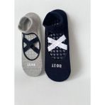 Carnaval Socks 2’li Pilates & Yoga Çorap Seti – Kaydırmaz Tabanlı Unisex Pamuklu Spor Patik Çorap - Karışık-Çok Renkli - 36 - 41