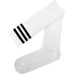 Carnaval Socks Beyaz Çember Desenli Siyah Diz Üstü Çorap - Çok Renkli - 37 - 44