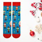 Carnaval Socks Christmas Oyuncak Desenli Yılbaşı Desenli Unisex Soket Çorap - Standart - Çok Renkli