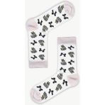 Carnaval Socks Çoklu Kedi Desenli Beyaz Unisex Soket Çorap - 37 - 44 - 01-Siyah
