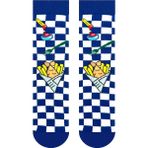 Carnaval Socks Fish & Chips Desenli Fast Food Temalı Damali Soket Çorap - Standart - Çok Renkli