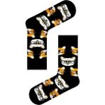 Carnaval Socks Gözlüklü Kediler Desenli Siyah Soket Çorap - Standart - Çok Renkli