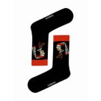 Carnaval Socks Inci Küpeli Kadın Desenli Siyah Çorap - 37 - 44 - Renkli
