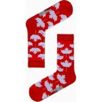 Carnaval Socks Kanada Bayrak Desenli Renkli Çorap - 36 - 44 - Kırmızı