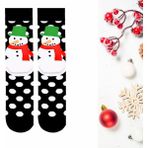 Carnaval Socks Kardan Adam Yılbaşı Desenli Unisex Renkli Soket Çorap - Standart - Çok Renkli