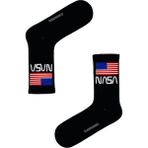 Carnaval Socks Nasa Yazılı Siyah Tenis Çorap - 37 - 44 - Çok Renkli