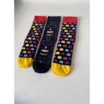 Carnaval Socks Oyun Temalı Desenli Soket Çorap Seti – Pac Man & Hayalet Desen, 3’lü Set, 36-42 - 36 - 43 - 000-Siyah