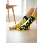 Carnaval Socks Sağ Sol Farklı Limon Desenli Soket Çorap – Eğlenceli Desen, 36-42 Numara - 37 - 43 - Sarı
