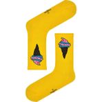 Carnaval Socks Sarı Dondurma Desenli Tenis Çorabı - 37 - 44