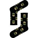 Carnaval Socks Siyah Hamburger Desenli Tenis Çorabı - 37 - 44