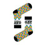 CARNAVAL SOCKS Sounds G.ay I'm in Yazılı Renkli Soket Çorap,%80 Pamuk Karışımlı, 37-44 Numara, Unisex, Spor ve Günlük Kullanım, 1 Adet G.ay I'm in