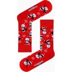 Carnaval Socks Yılbaşı Kardan Adam Desenli Renkli Çorap - 36 - 44 - Kırmızı