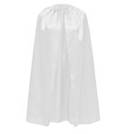 Carnavalife Süper kahraman pelerin, gençler ve yetişkinler için, kadın ve erkekler, saten pelerin, parlaklı, süperman pelerinin Batman flaş (S/90 cm, saten beyaz)